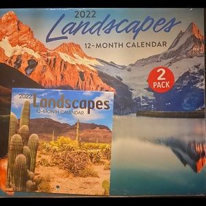 NEW 2022 (2pack) CALENDAR Landscapes FREE SHIPPING
